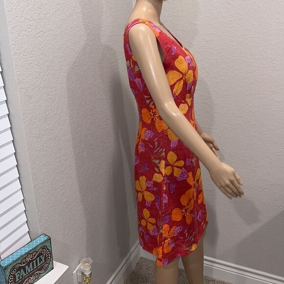 Vintage Harold’s Designer  tropical floral linen dress - Picture 3 of 6